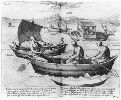 Chinese Sailing Ships by English School